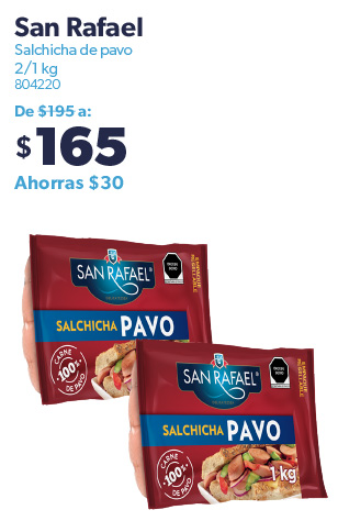 Salchicha de pavo