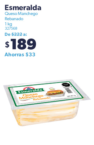 Queso manchego rebanado