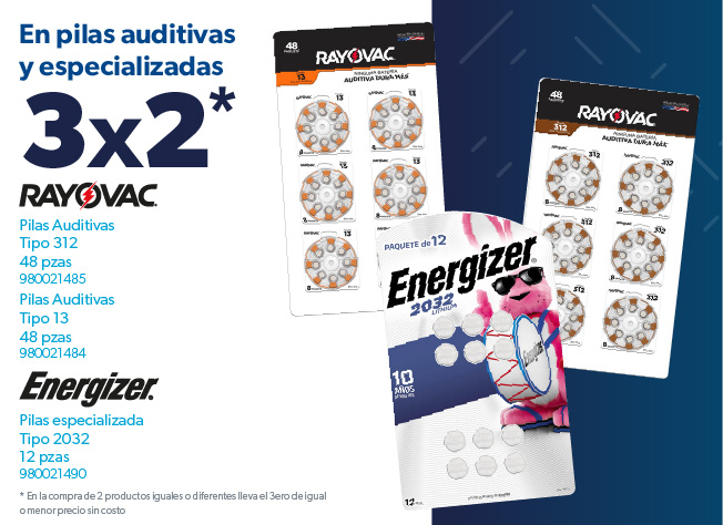 Pilas auditivas y especializadas