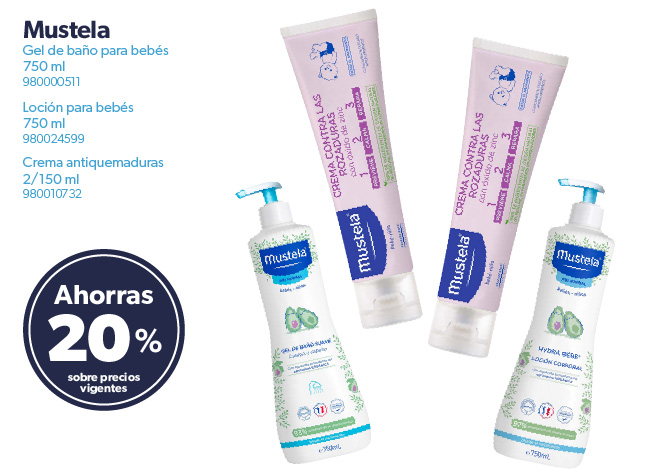 Gel, locion y crema para bebe