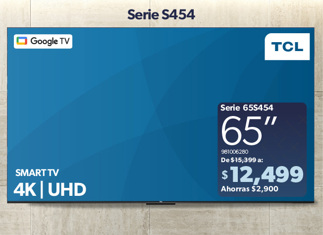 Pantalla Google TV 65 pulgadas