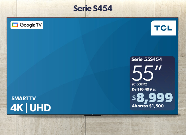 Pantalla Google TV 55 pulgadas