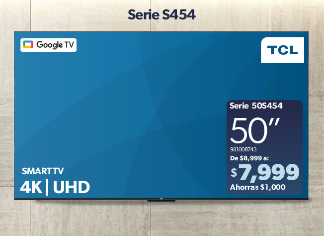 Pantalla Google TV 50 pulgadas