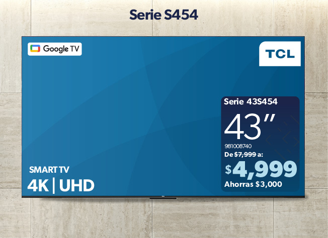 Pantalla Google TV 43 pulgadas