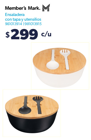 Ensaladeras con tapa y utensilios