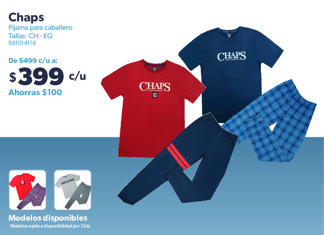 Pijamas para caballero