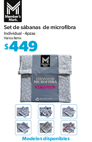 Set de sabanas de microfibra individual