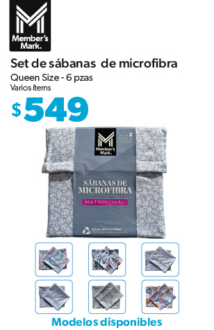 Set de sabanas de microfibra queen