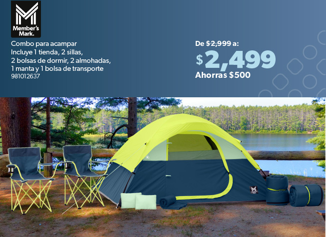 Combo para acampar