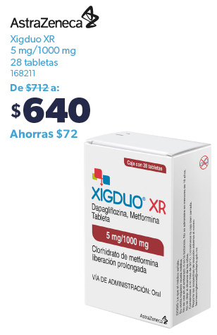 Tabletas Zigduo XR 5 mg