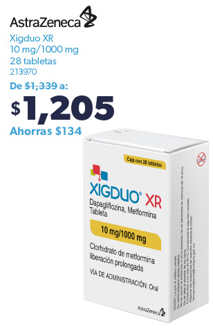Tabletas Zigduo XR 10 mg