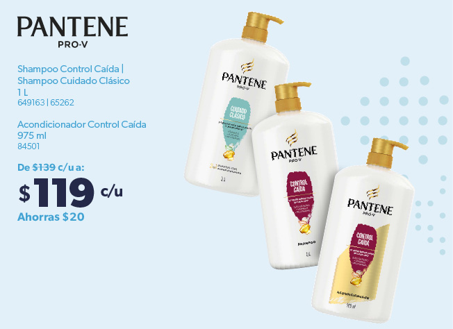 Shampoo y acondicionador control caida