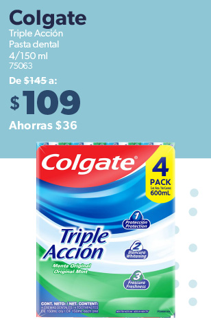 Crema dental triple accion