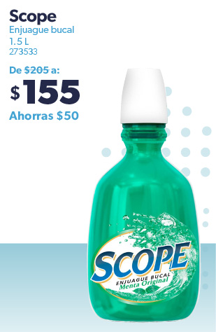 Enjuague bucal sabor menta