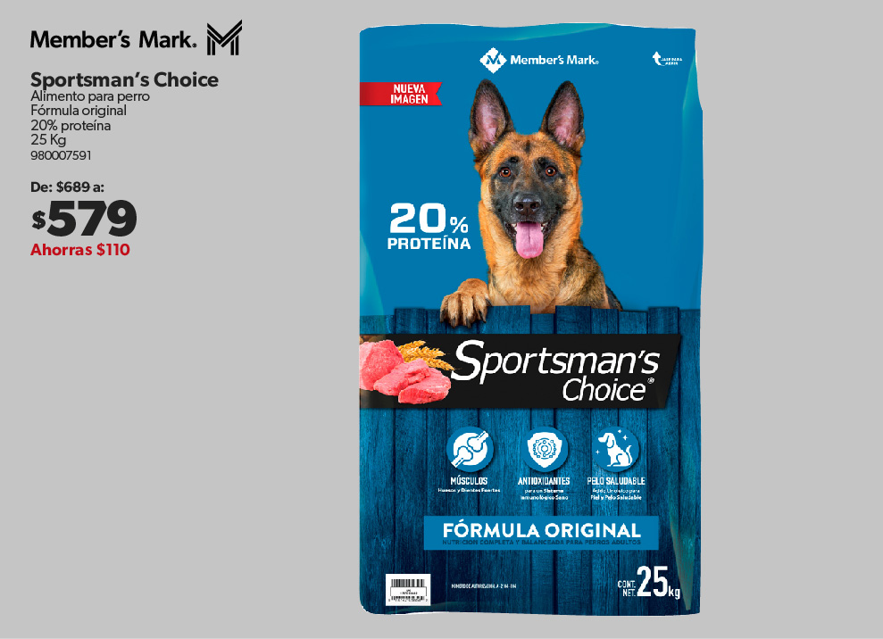 Alimento para perro Sportmans Choice
