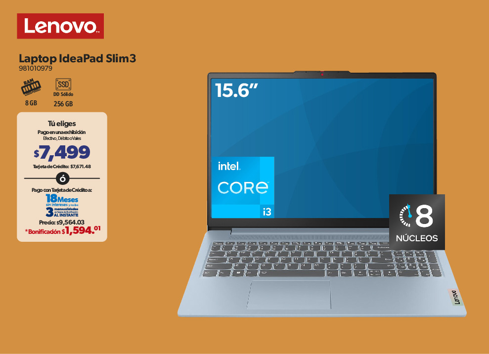 Laptop IdeaPad Core i3