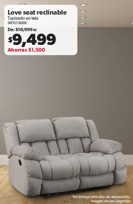 Love seat reclinable