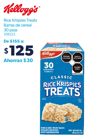 Barras de arroz Rice Krispies Treats