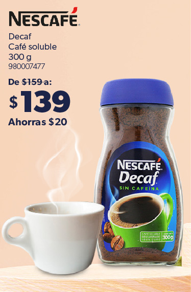 Cafe soluble Decaf