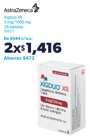 Tabletas Xigduo XR 5 mg