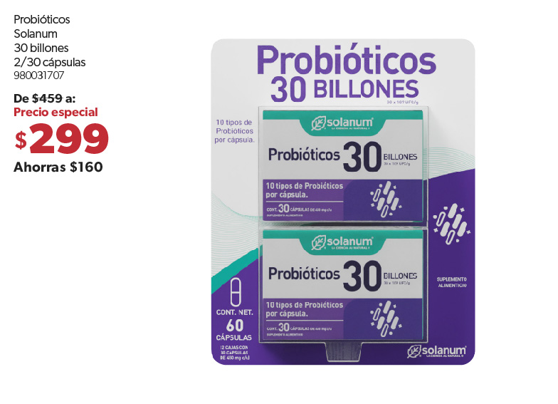 Probioticos 30 billones