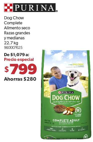 Alimento Dog Chow razas grandes