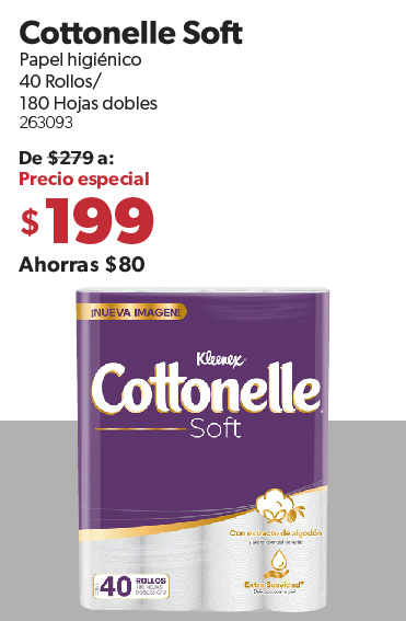 Papel higienico Cottonelle Soft