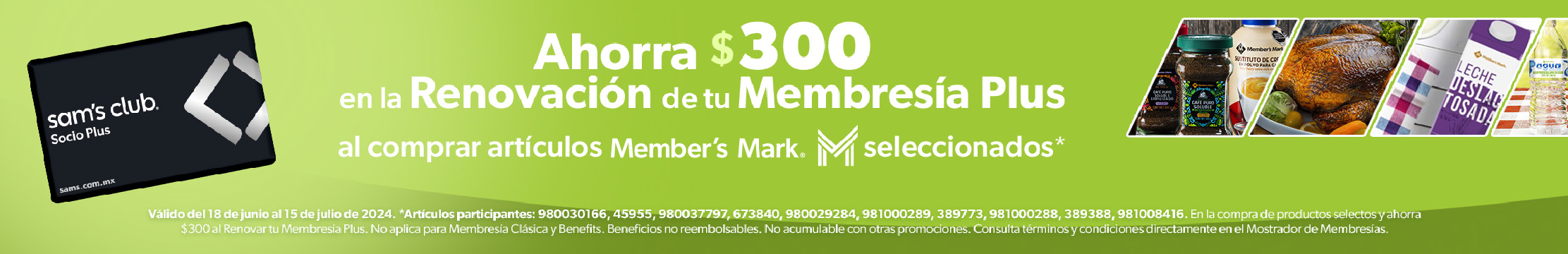 Renovacion Membresia PLUS