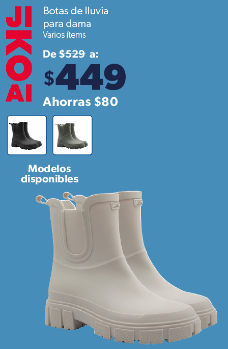 Botas de lluvia para dama