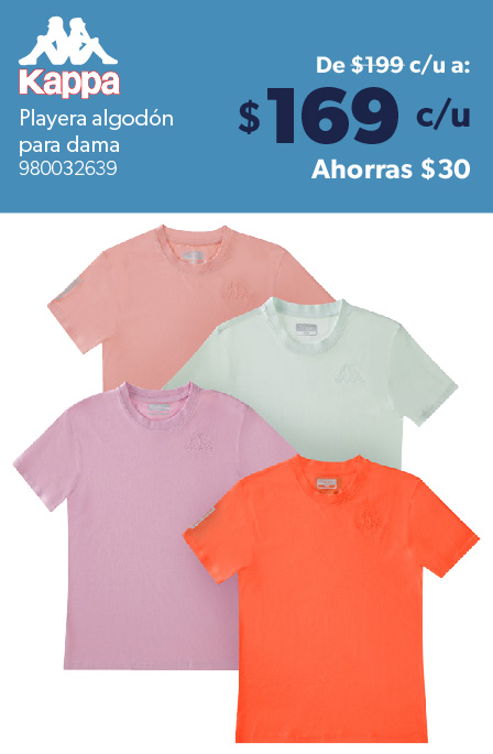 Playera algodon para dama