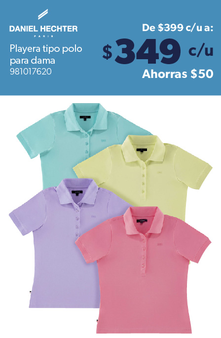 Playera tipo polo para dama