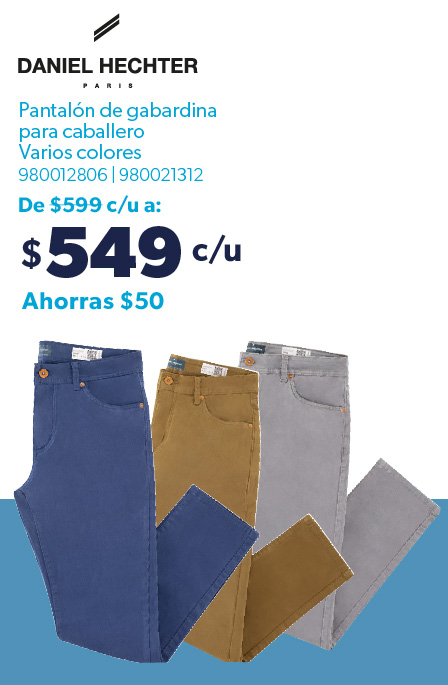 Pantalon gabardina para caballero