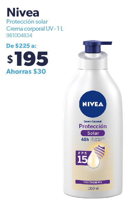 Crema corporal proteccion solar