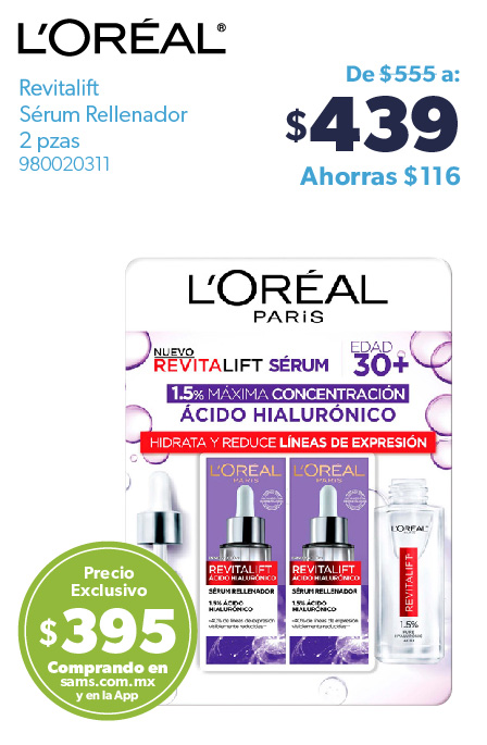 Serum rellenador