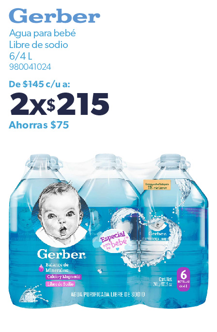 Agua para bebe litro