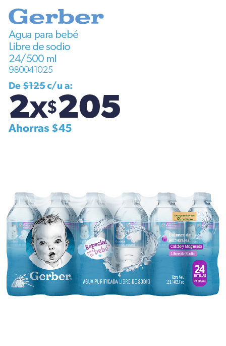 Agua para bebe 500 ml