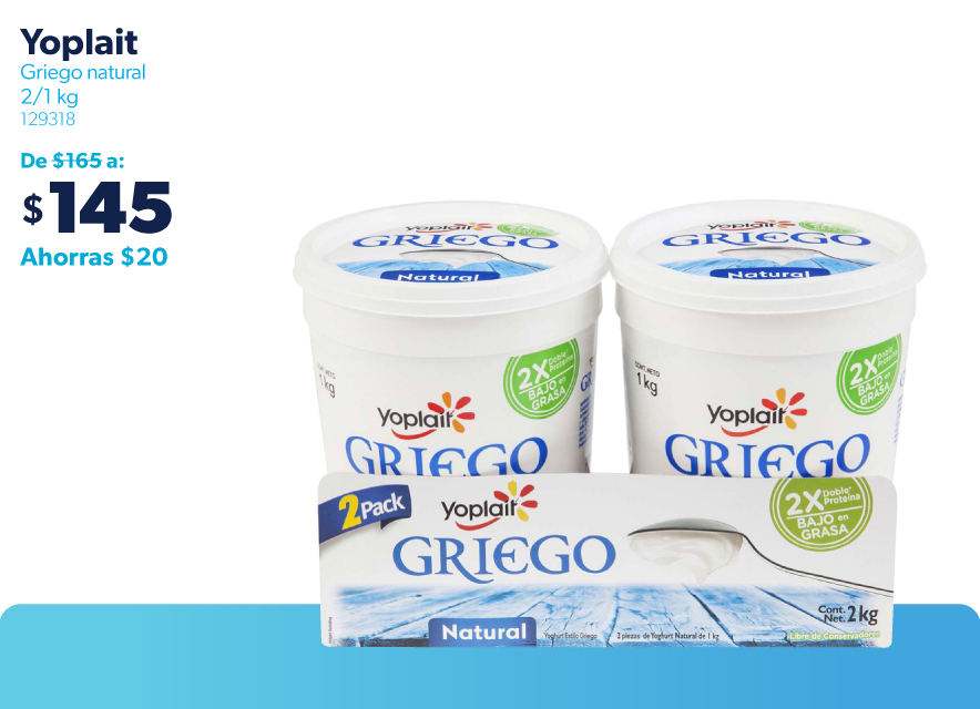 Yoghurt griego natural