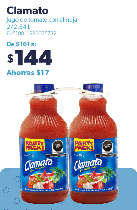 Jugo de tomate con almeja