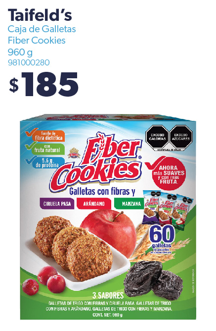 Caja de galletas fiber