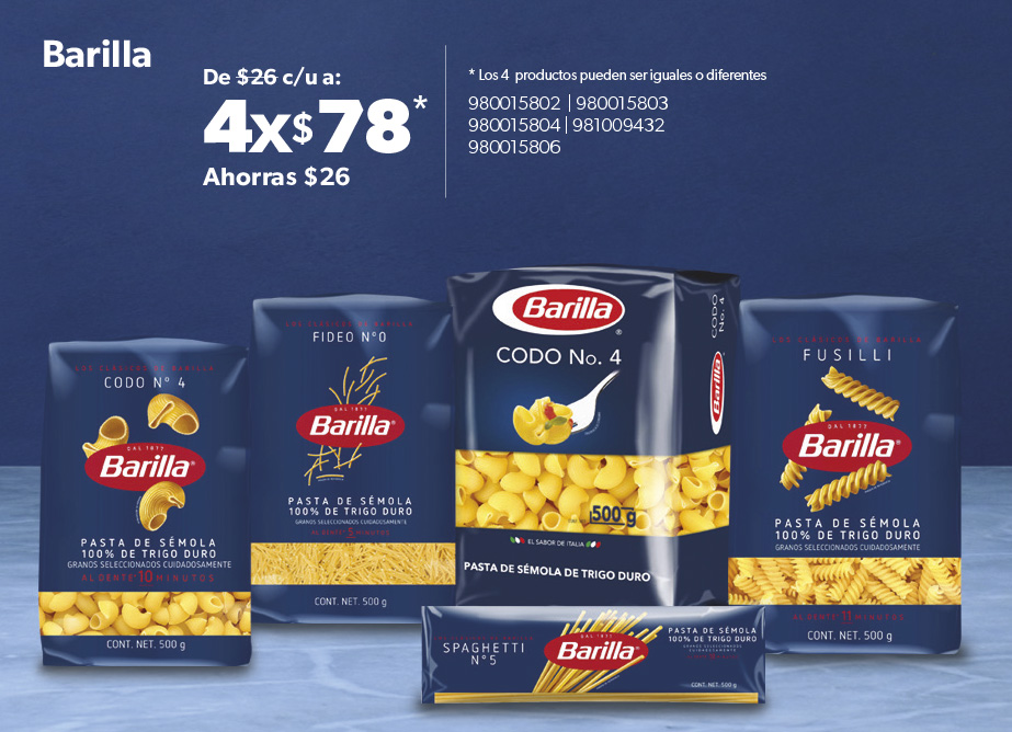 Pastas codo fusilli fideo spaguetti