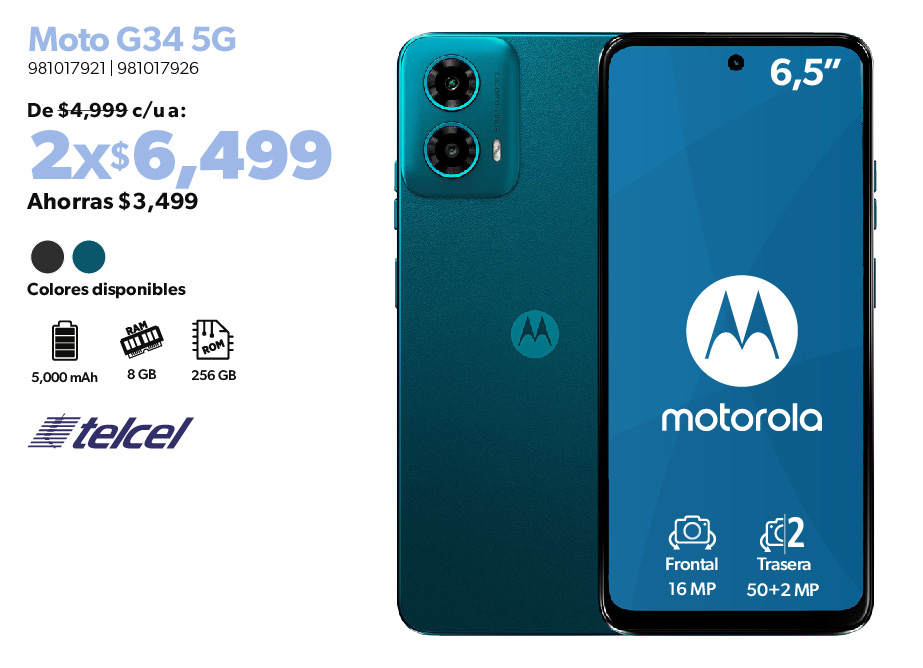 Smartphone Moto G34