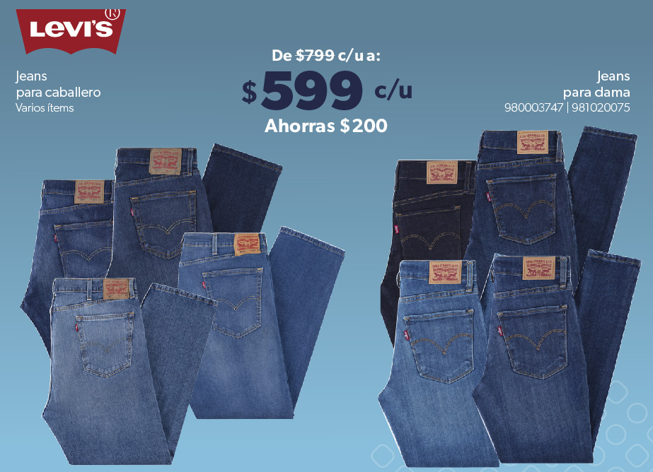 Jeans para dama y caballero