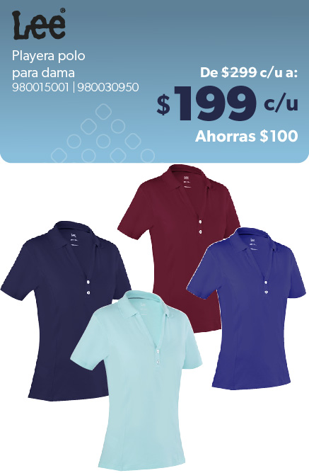 Playera polo para dama