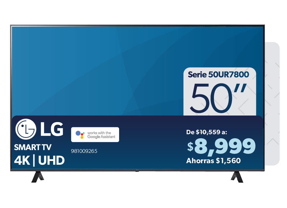 Pantalla Smart TV 4k UHD 50 pulgadas