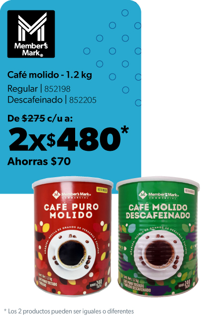 Cafe regular y descafeinado