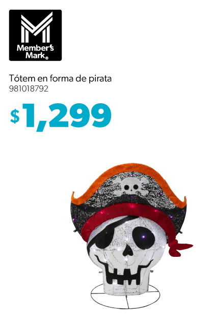 Totem en forma de pirata