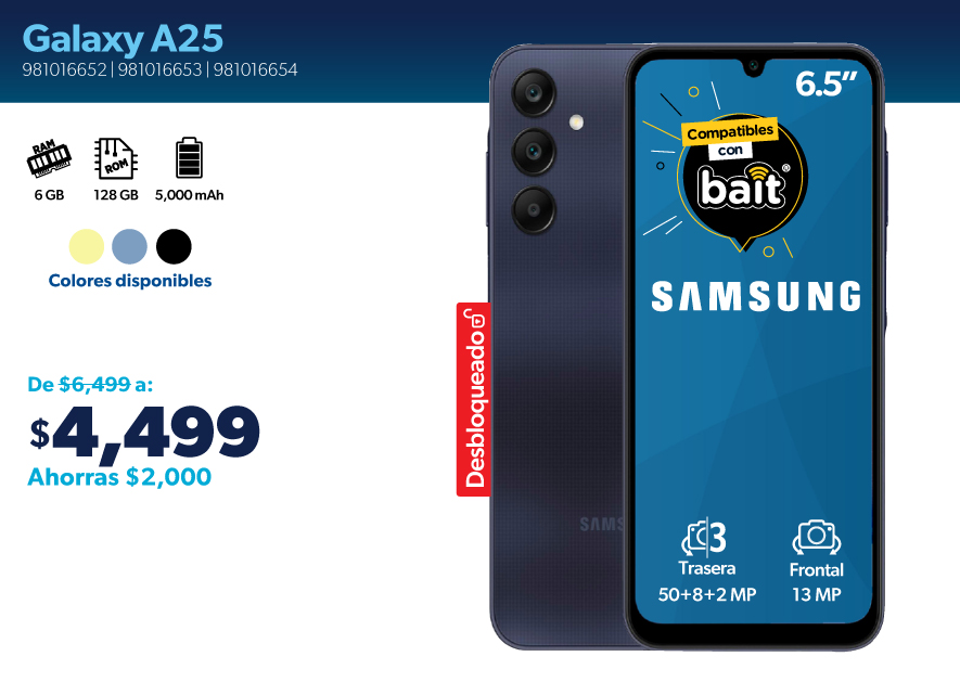 Smartphone galaxy A25