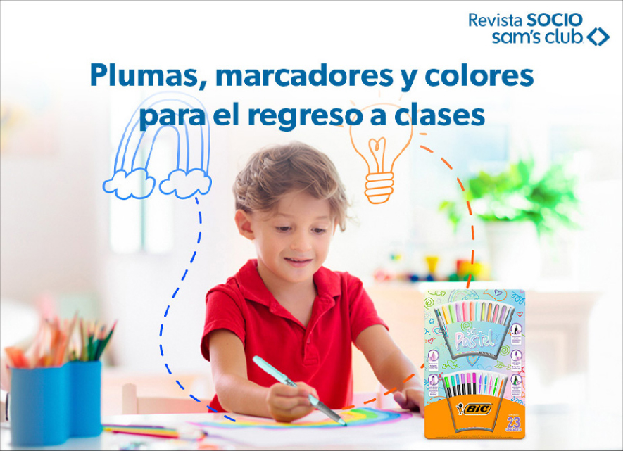 Plumas marcadores y colores para el regreso a clases