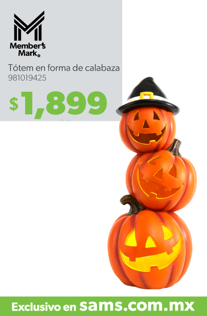 Totem en forma de calabaza