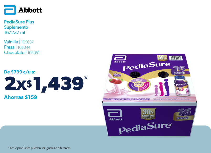 Pediasure Plus varios sabores